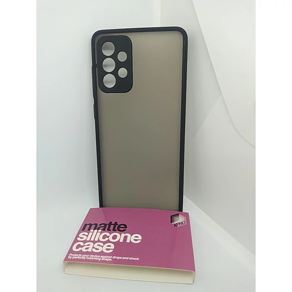 Samsung A72 HYBRID matt tok (piros gombok)