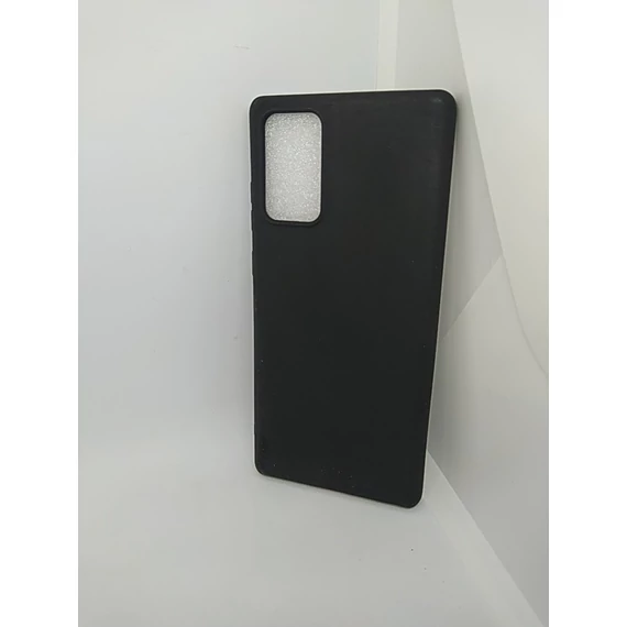 Samsung Note 20 5G N981 matt fekete szilikon tok