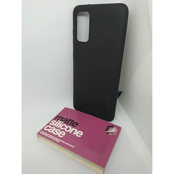 Samsung S20 TPU matt fekete szilikon tok